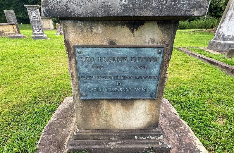 Rev. Francis Dutton Marker. Click for full size. Rev. Francis Dutton Marker image. Click for full size.