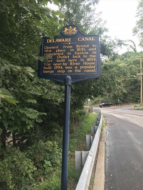 Delaware Canal Marker. Click for full size. Delaware Canal Marker image. Click for full size.