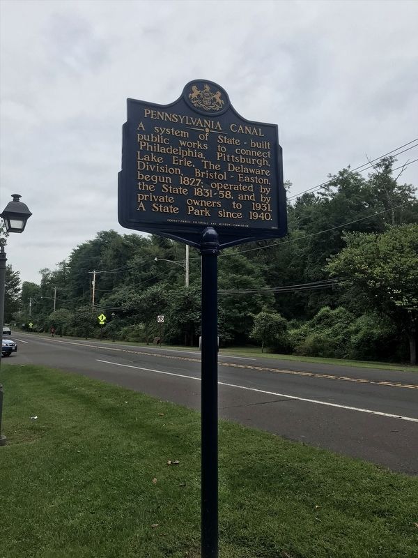 Pennsylvania Canal Marker. Click for full size. Pennsylvania Canal Marker image. Click for full size.
