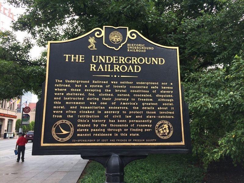 The Underground Railroad / Black Conductors of Columbus Marker. Click for full size. The Underground Railroad / Black Conductors of Columbus Marker image. Click for full size.