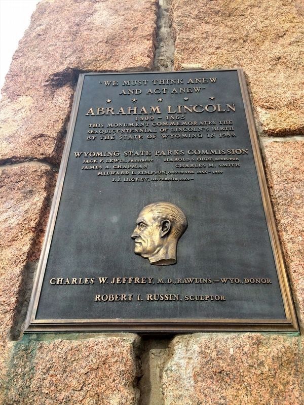 Abraham Lincoln Marker. Click for full size. Abraham Lincoln Marker image. Click for full size.