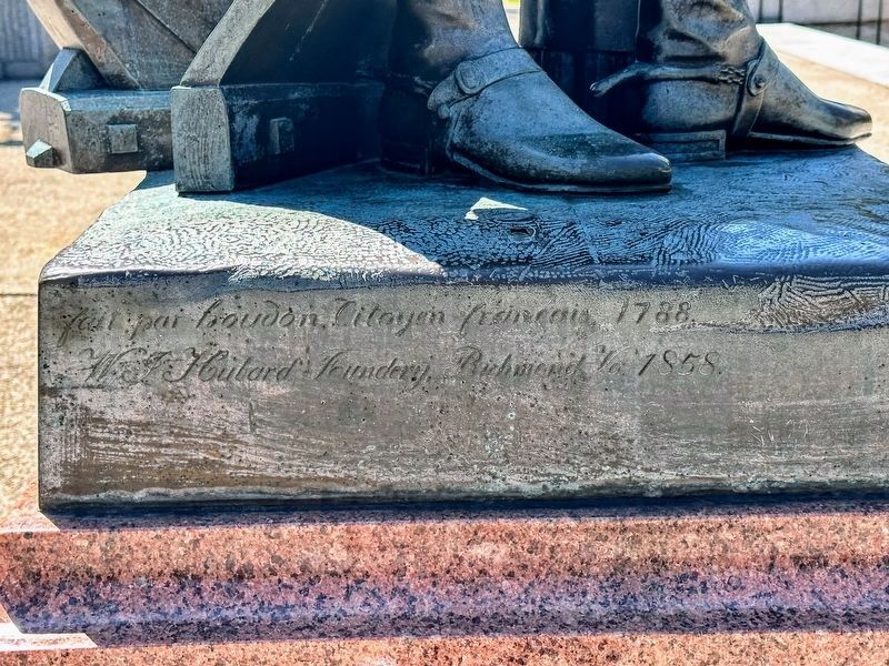Inscription on base. Click for full size. Inscription on base image. Click for full size.