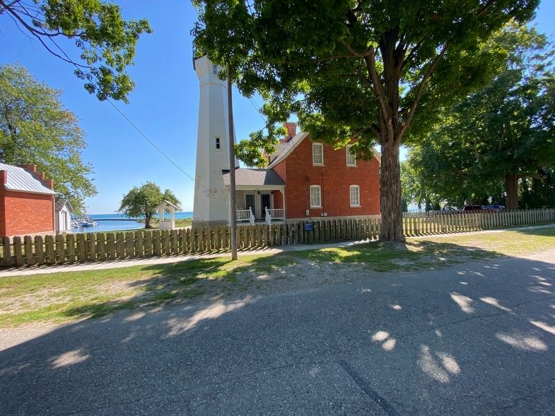 Port Sanilac Light Station - 1886 Marker image. Click for full size.