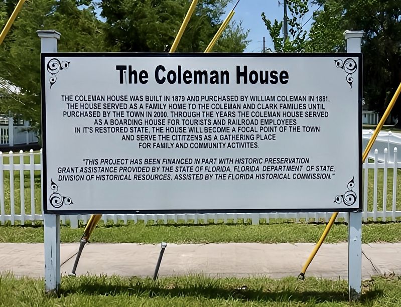 The Coleman House Marker image. Click for full size.
