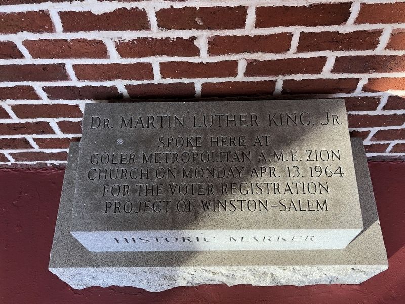 Dr. Martin Luther King, Jr. Marker. Click for full size. Dr. Martin Luther King, Jr. Marker image. Click for full size.