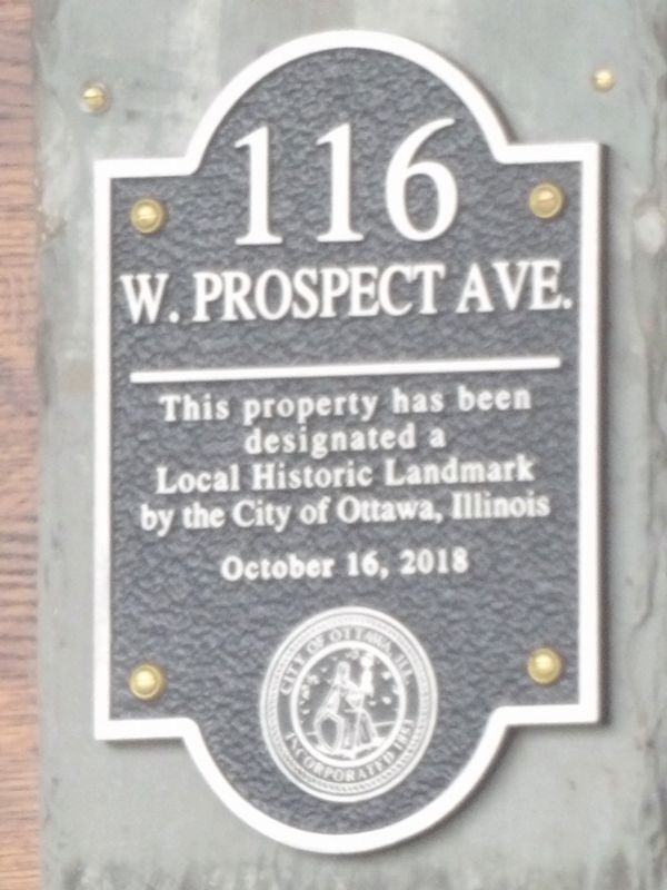 116 W. Prospect Ave. Marker. Click for full size. 116 W. Prospect Ave. Marker image. Click for full size.
