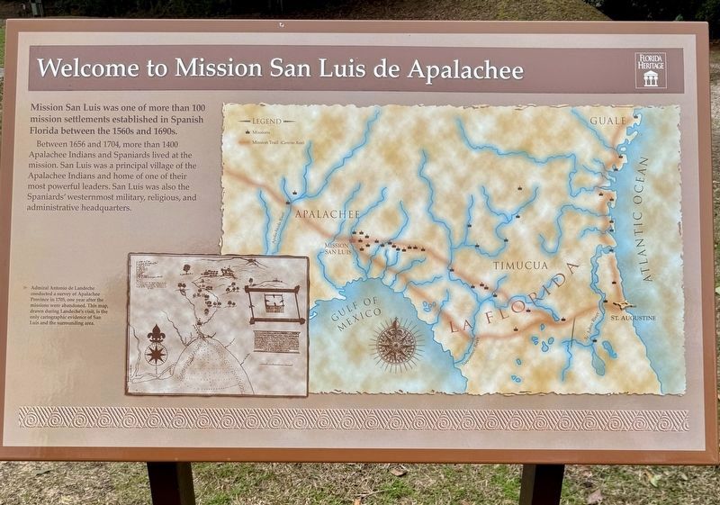 Welcome to Mission San Luis de Apalachee Marker image. Click for full size.