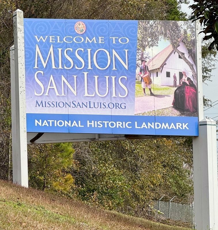 Mission San Luis de Apalachee Sign image. Click for full size.