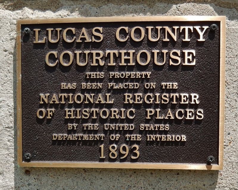 Lucas County Courthouse Marker image. Click for full size.