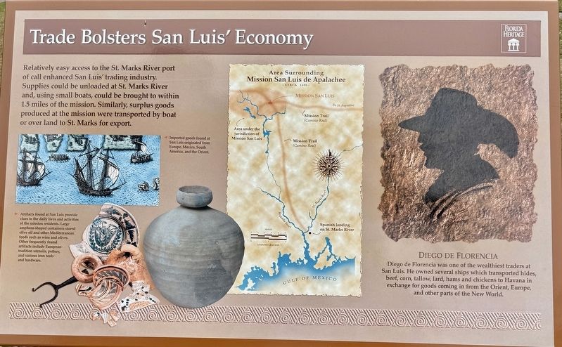 Trade Bolsters San Luis Economy Marker image. Click for full size.