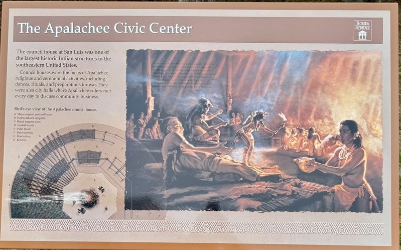 The Apalachee Civic Center Marker image. Click for full size.