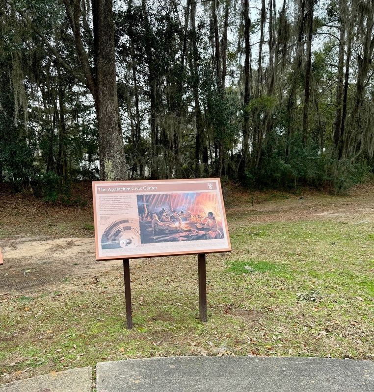 The Apalachee Civic Center Marker image. Click for full size.