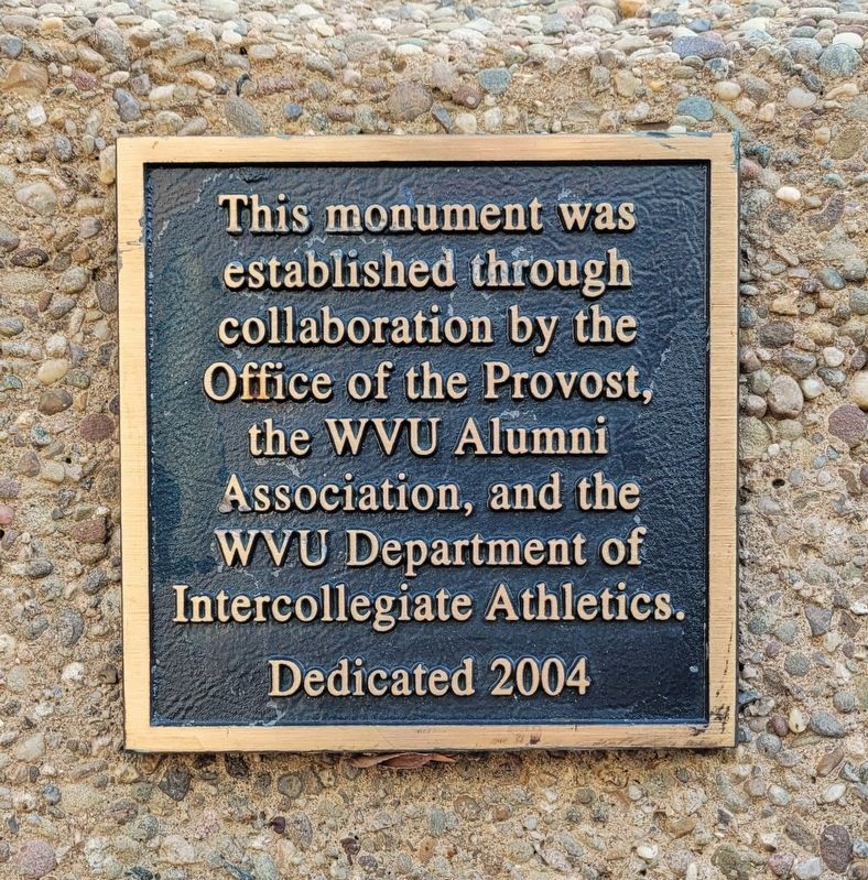 Mountaineer Field Marker. Click for full size. Mountaineer Field Marker image. Click for full size.