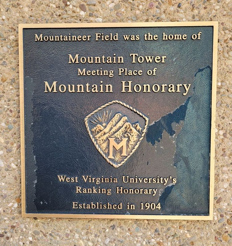 Mountaineer Field Marker. Click for full size. Mountaineer Field Marker image. Click for full size.