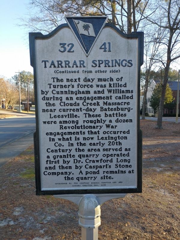 Tarrar Springs Marker. Click for full size. Tarrar Springs Marker image. Click for full size.