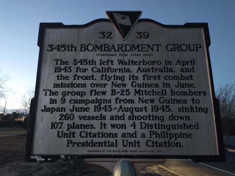 345th Bombardment Group Marker image. Click for full size.