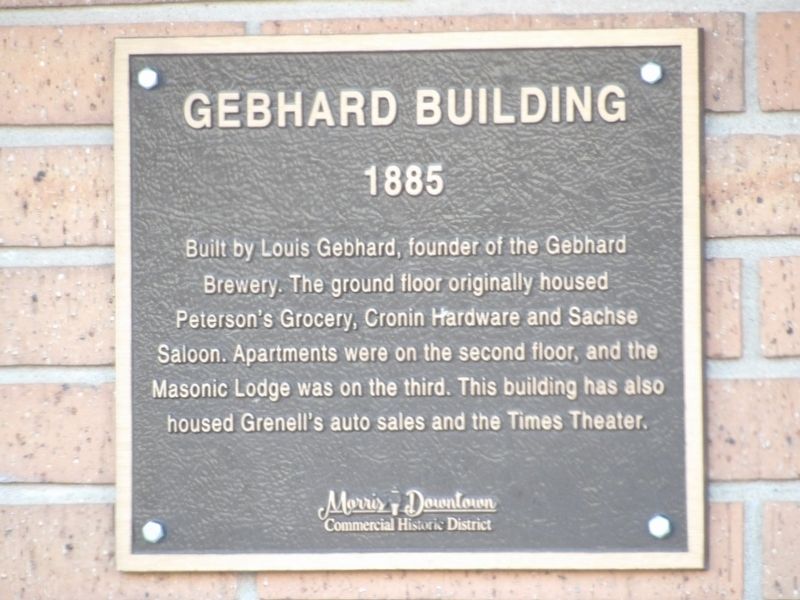 Gebhard Building Marker image. Click for full size.
