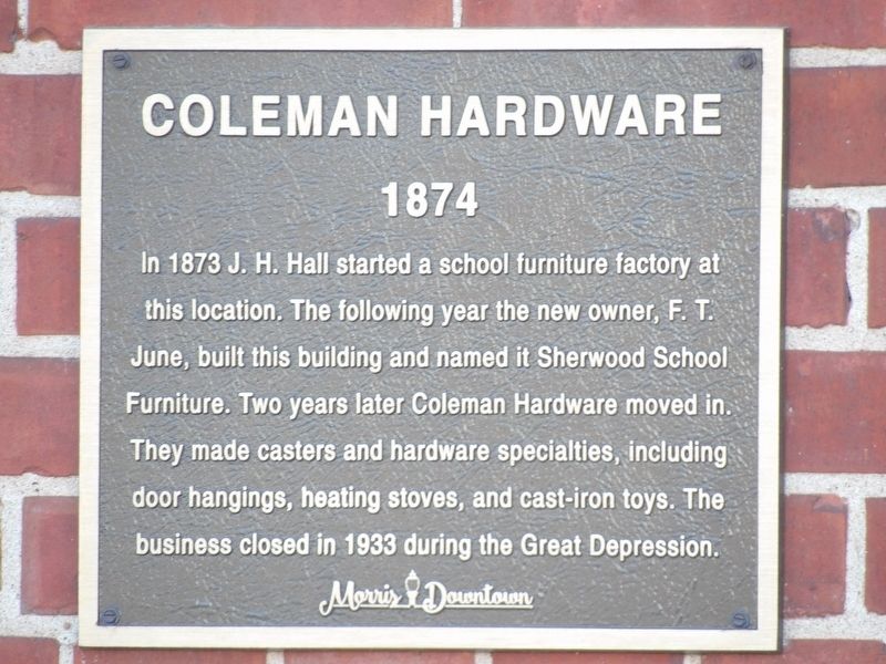 Coleman Hardware Marker image. Click for full size.