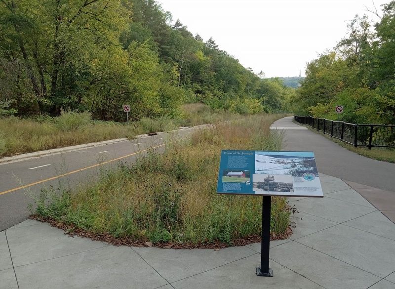 Town of St. Joseph Marker on the St. Croix River Crossing Loop Trail image. Click for full size.