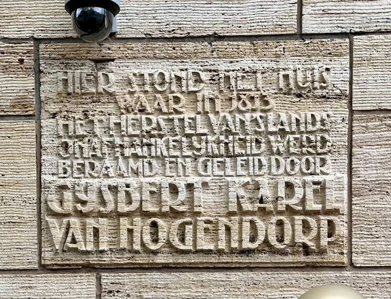 Gysbert Karel van Hogendorp Marker. Click for full size. Gysbert Karel van Hogendorp Marker image. Click for full size.