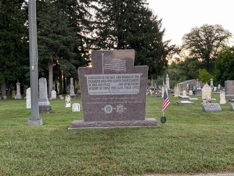 Richmond Veterans Memorial. Click for full size. Richmond Veterans Memorial image. Click for full size.