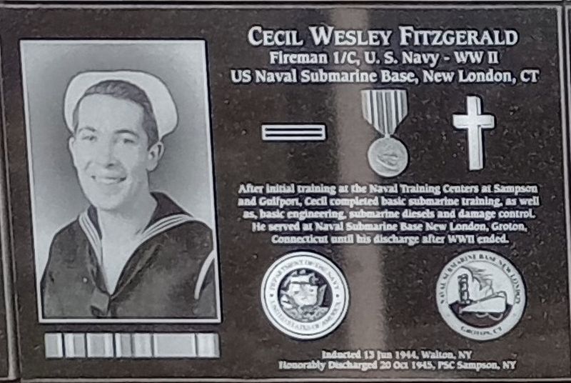 Cecil Wesley Fitzgerald Marker image. Click for full size.