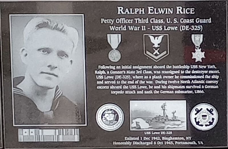 Ralph Elwin Rice Marker. Click for full size. Ralph Elwin Rice Marker image. Click for full size.