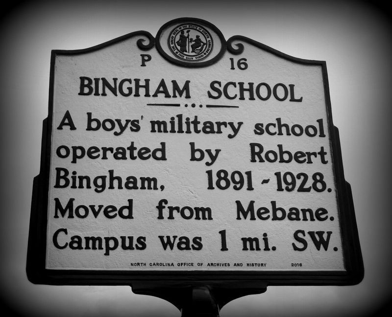 Bingham School Marker. Click for full size. Bingham School Marker image. Click for full size.