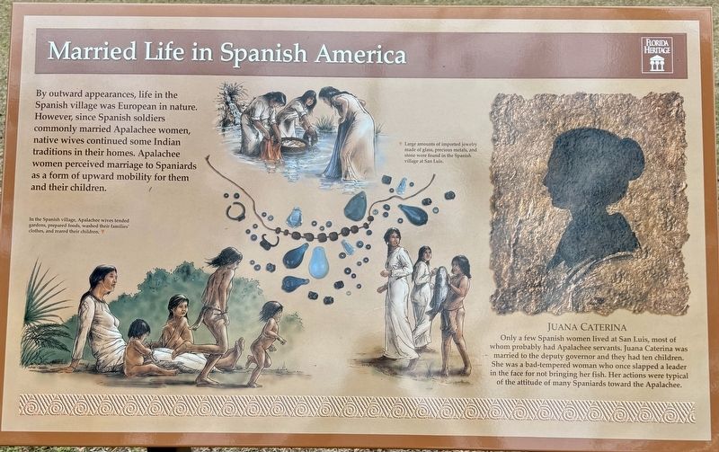 Married Life in Spanish America Marker. Click for full size. Married Life in Spanish America Marker image. Click for full size.