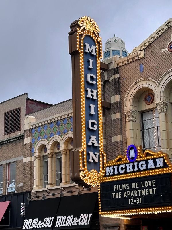 Michigan Theatre Sign image. Click for full size.