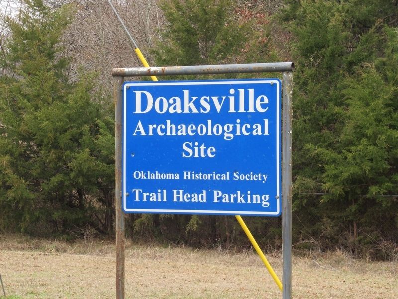 Doaksville History Trail Sign image. Click for full size.