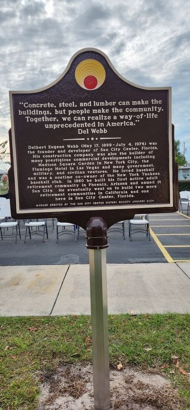 Sun City Center Florida's First Planned Retirement Community Marker image. Click for full size.