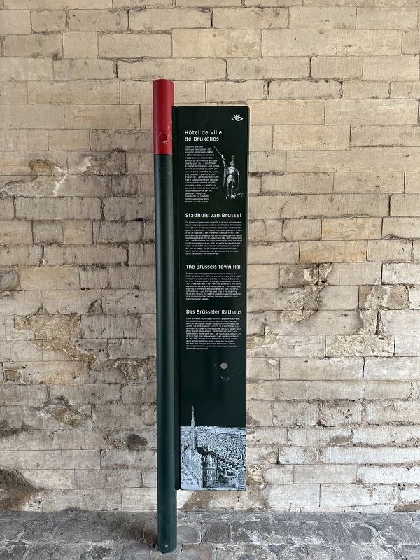 H�tel de Ville de Bruxelles / Stadhuis van Brussel / The Brussels Town Hall Marker image. Click for full size.