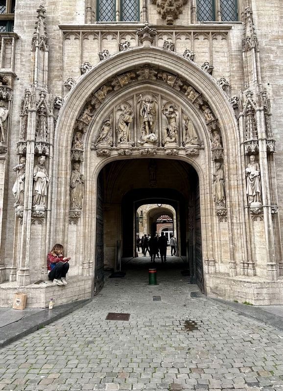 The Brussels Town Hall Marker image. Click for full size.