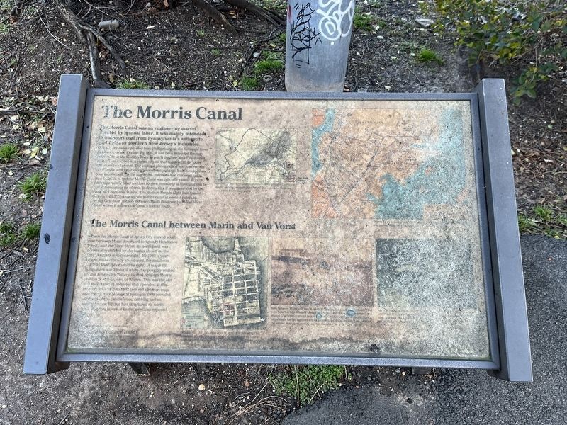 The Morris Canal Marker image. Click for full size.