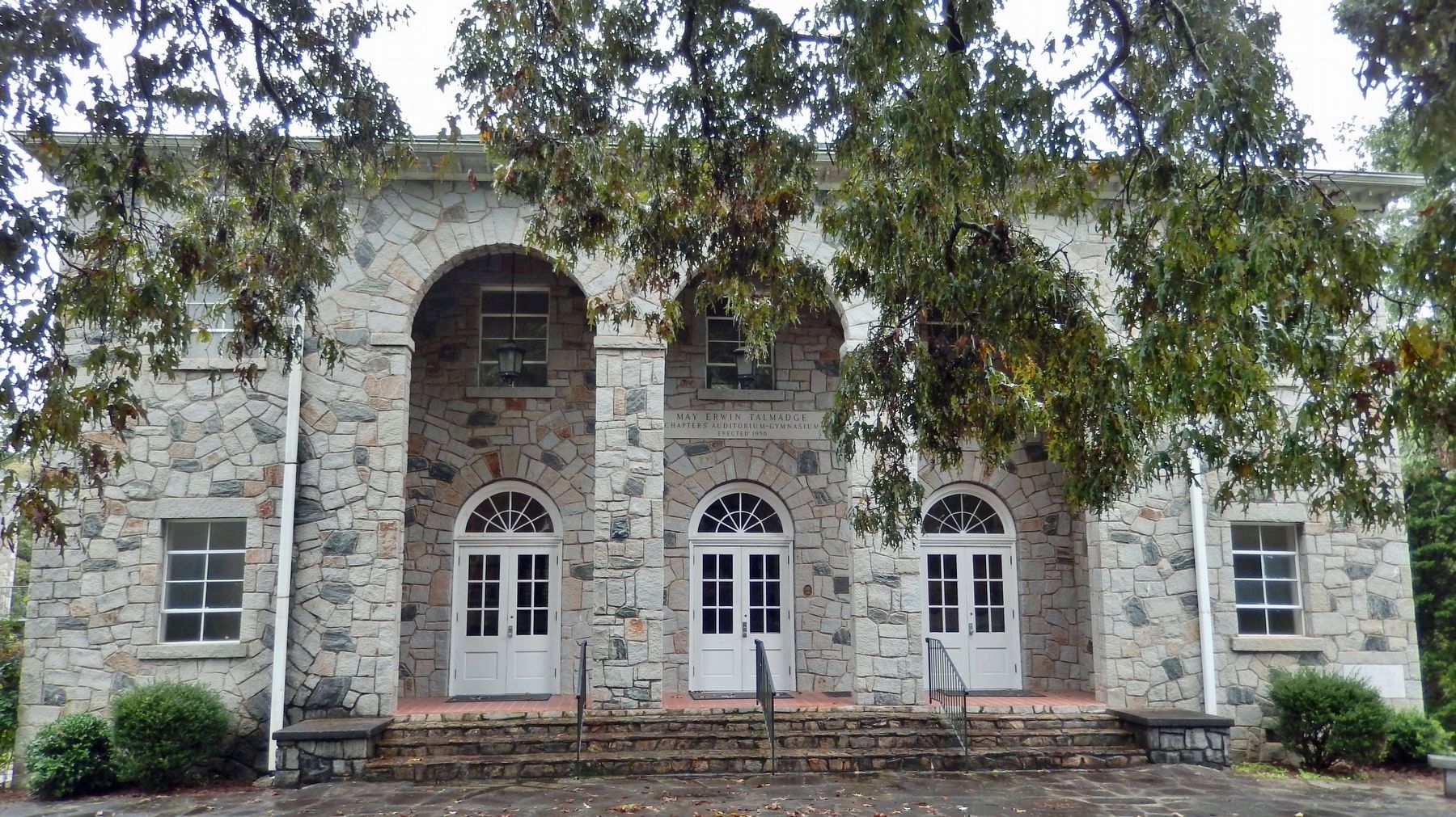May Erwin Talmadge Auditorium/Gymnasium (<i>west/front elevation</i>) image. Click for full size.