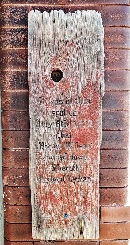 The Murder of Sheriff Gaylord Lyman Marker image. Click for full size.