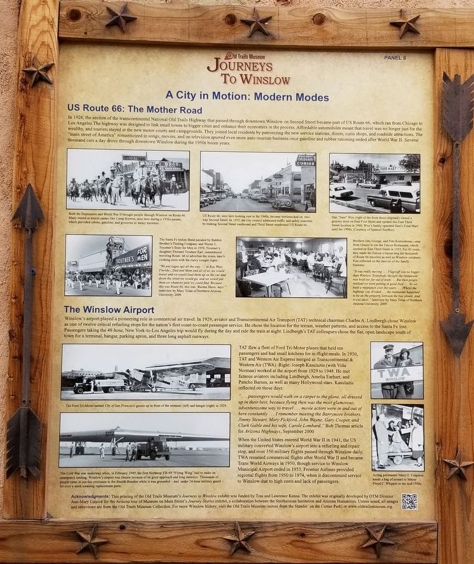 A City in Motion: Modern Modes Marker. Click for full size. A City in Motion: Modern Modes Marker image. Click for full size.
