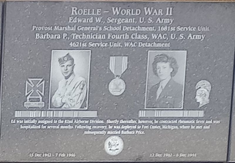 Roelle - World War II Marker image. Click for full size.