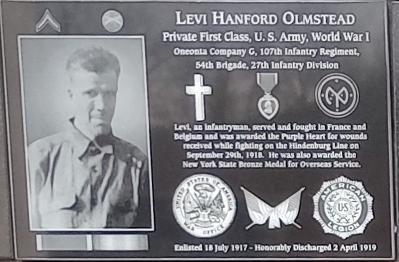 Levi Hanford Olmstead Marker image. Click for full size.