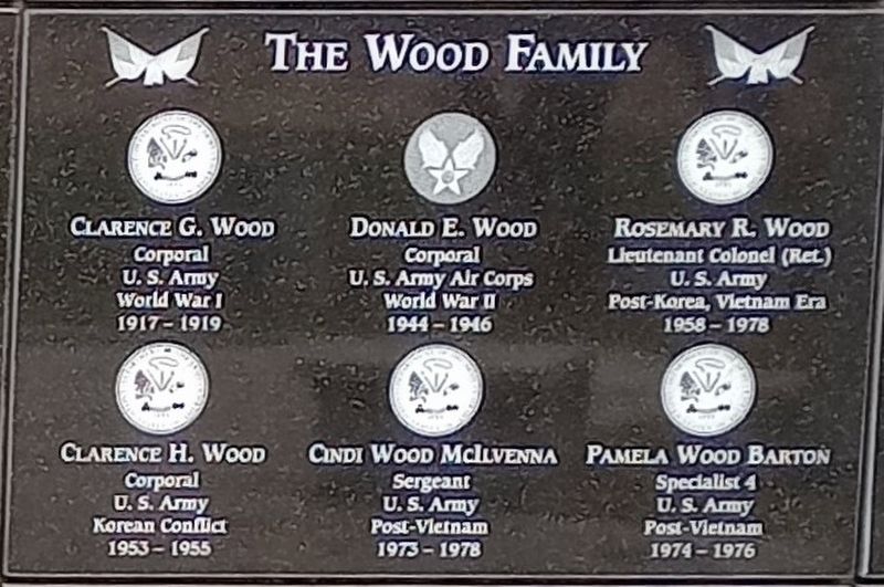The Wood Family Marker image. Click for full size.