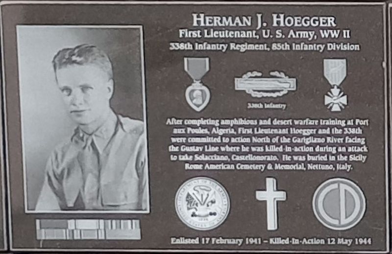 Herman J. Hoegger Marker image. Click for full size.