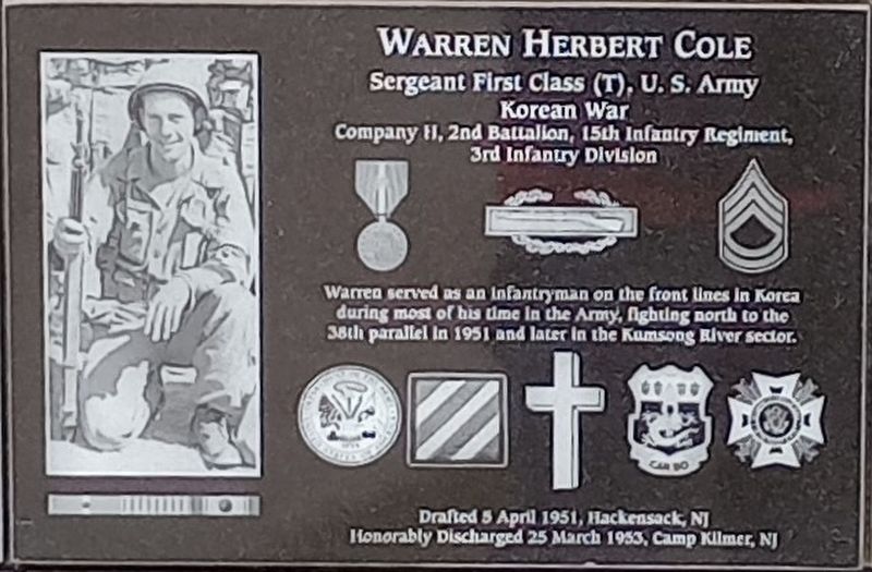 Warren Herbert Cole Marker image. Click for full size.