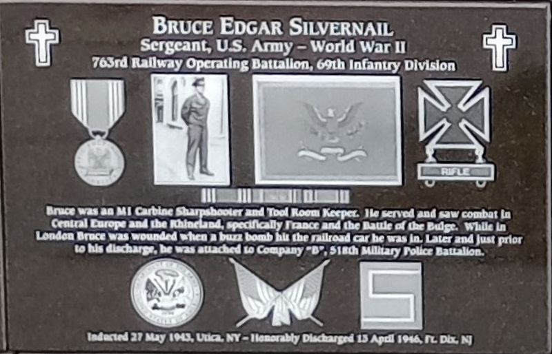 Bruce Edgar Silvernail Marker. Click for full size. Bruce Edgar Silvernail Marker image. Click for full size.