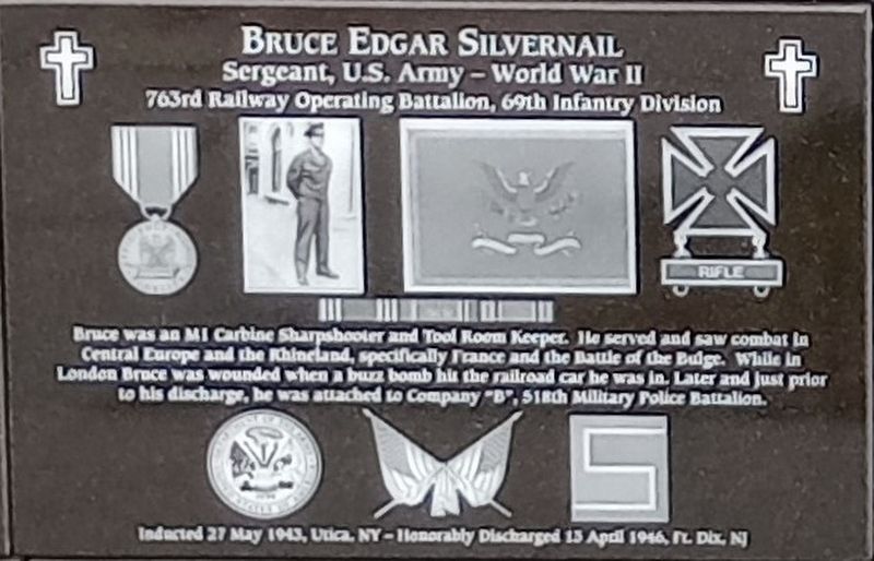Bruce Edgar Silvernail Marker image. Click for full size.