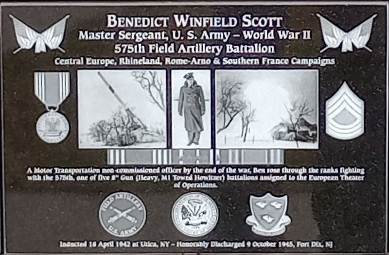 Benedict Winfield Scott Marker. Click for full size. Benedict Winfield Scott Marker image. Click for full size.