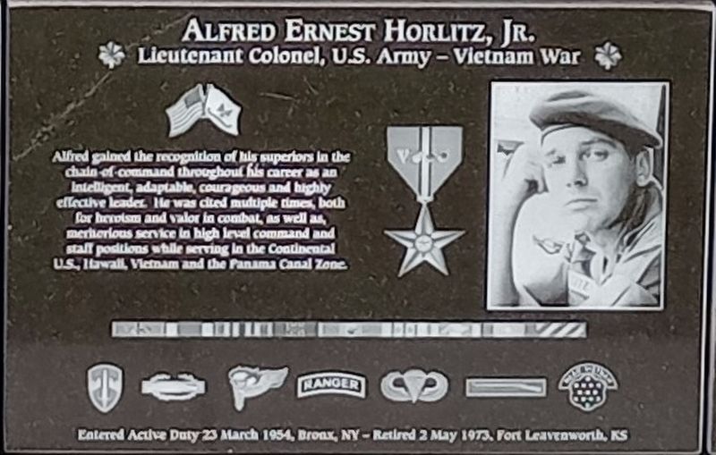 Alfred Ernest Horlitz, Jr. Marker image. Click for full size.