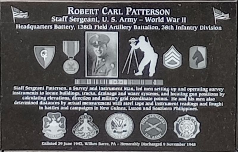 Robert Carl Patterson Marker image. Click for full size.