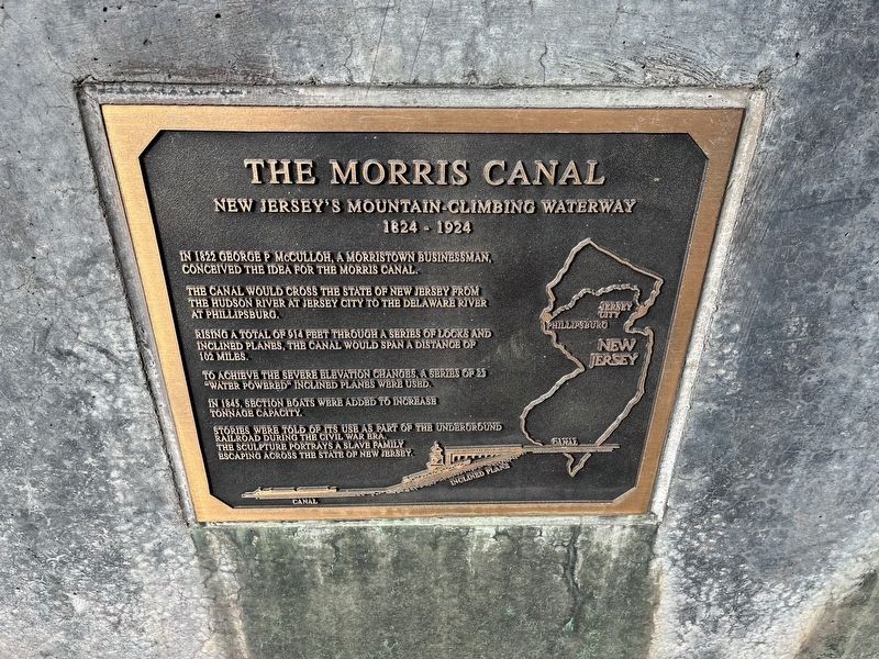 The Morris Canal Marker image. Click for full size.