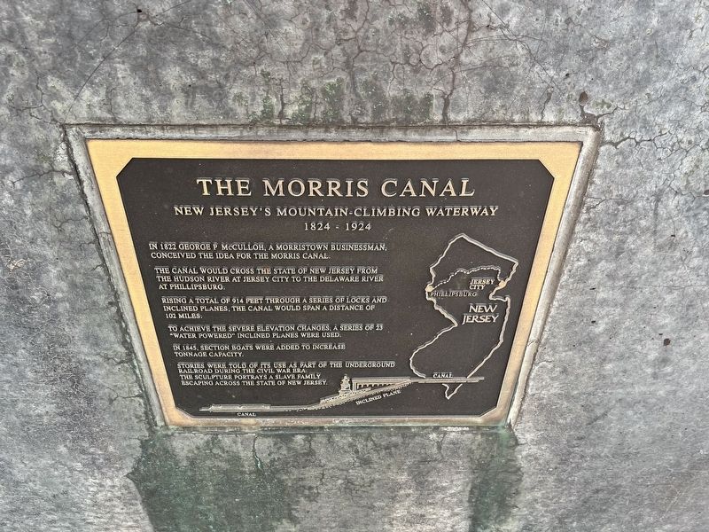 The Morris Canal Marker image. Click for full size.
